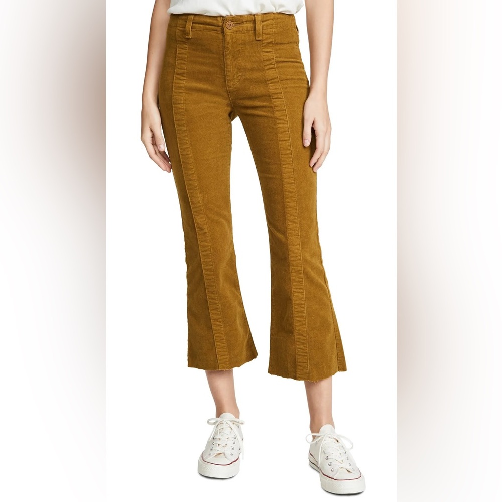 NWT Adriano Goldschmied Panelled Quinn’s Kick Flare Crop Cords Jeans Sz 25 Z336